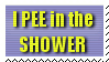 I pee in the shower